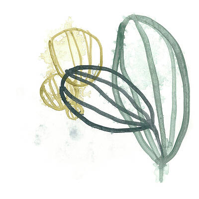 Wall Art - Painting - Abstract Sea Fan I #1 by June Erica Vess