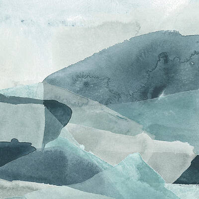 Wall Art - Painting - Blue Range II #1 by June Erica Vess