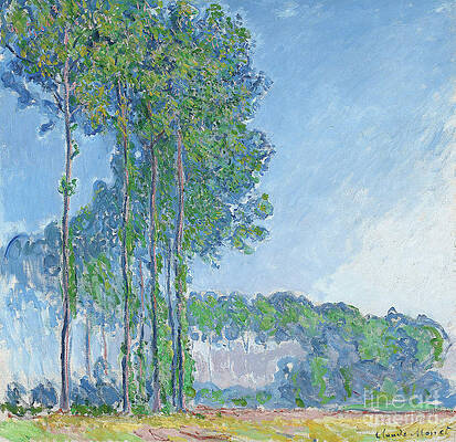 Wall Art - Painting - Poplars by Claude Monet, 1891 by Claude Monet