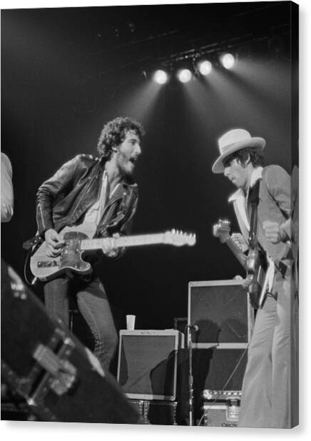 Springsteen Live In New Jersey #1 Canvas Print