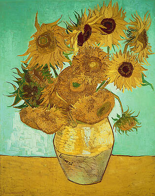 Wall Art - Painting - Sunflowers by Van Gogh by Vincent Van Gogh
