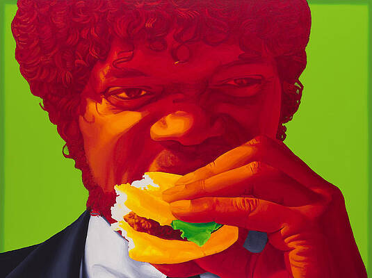 Wall Art - Painting - Tasty Burger by Ellen Patton