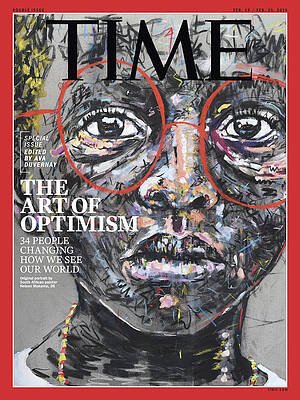 Wall Art - Photograph - The Art Of Optimism Time Cover #1 by Painting by Nelson Makamo for TIME
