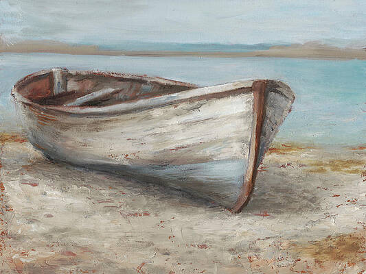 Wall Art - Painting - Whitewashed Boat I #1 by Ethan Harper