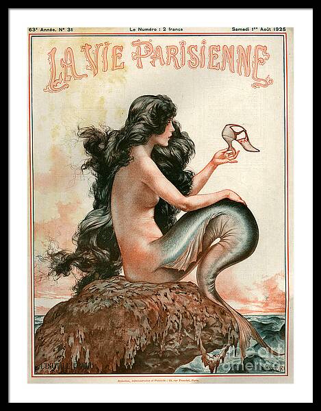 1920s France La Vie Parisienne Magazine #14 Framed Print
