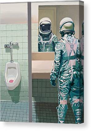 Men's Room Canvas Print
