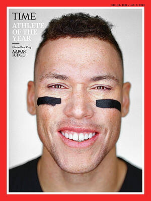 Wall Art - Photograph - 2022 Athlete of the Year - Aaron Judge by Photograph by Martin Schoeller for TIME