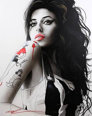 Wall Art - Painting - Amy by Christian Chapman Art