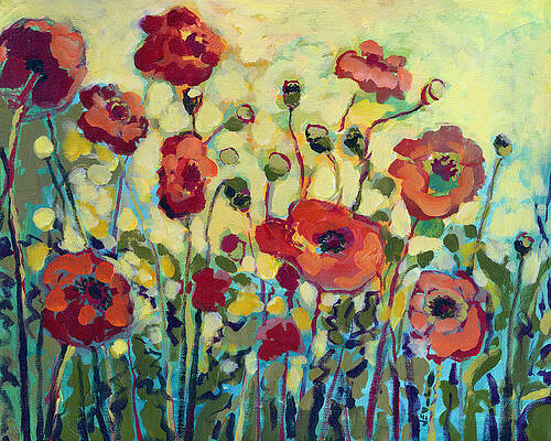 Wall Art - Painting - Anitas Poppies by Jennifer Lommers