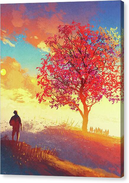 Autumn Sunrise Canvas Print