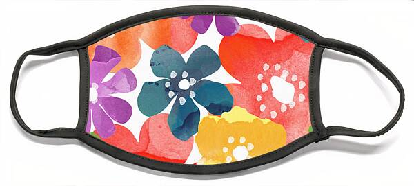 Big Bright Flowers Face Mask