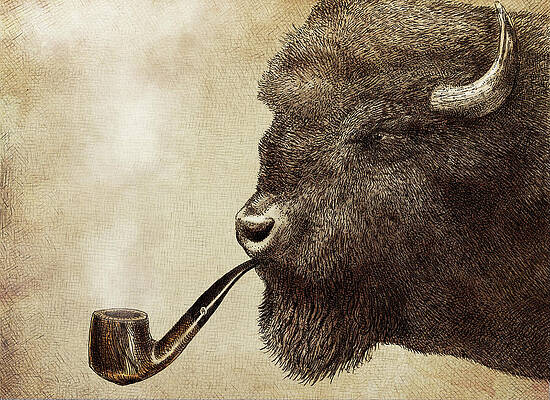Wall Art - Drawing - Big Smoke by Eric Fan