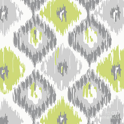 Wall Art - Painting - Calyx IKat Pattern by Mindy Sommers