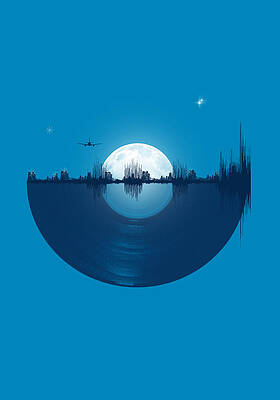 Wall Art - Digital Art - City tunes by Neelanjana Bandyopadhyay