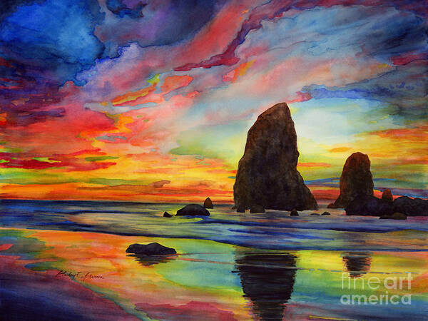 Wall Art - Painting - Colorful Solitude by Hailey E Herrera