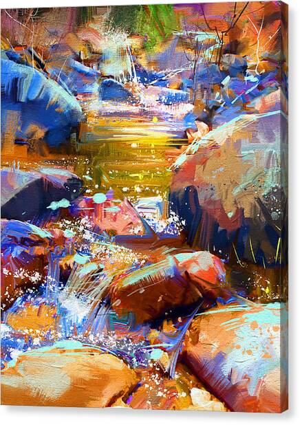 Colorful Stones Canvas Print