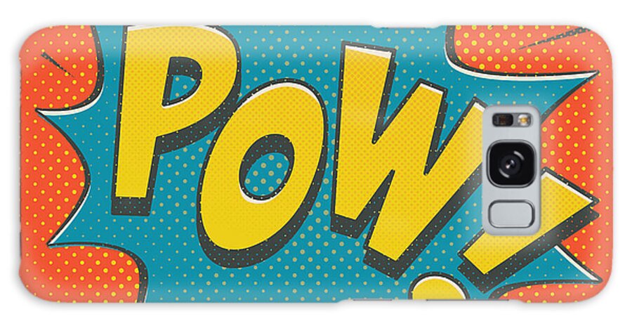 Galaxy Case - Comic Pow by Mitch Frey