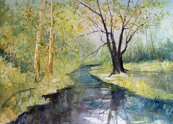 Wall Art - Painting - Covered Bridge Park by Ryan Radke