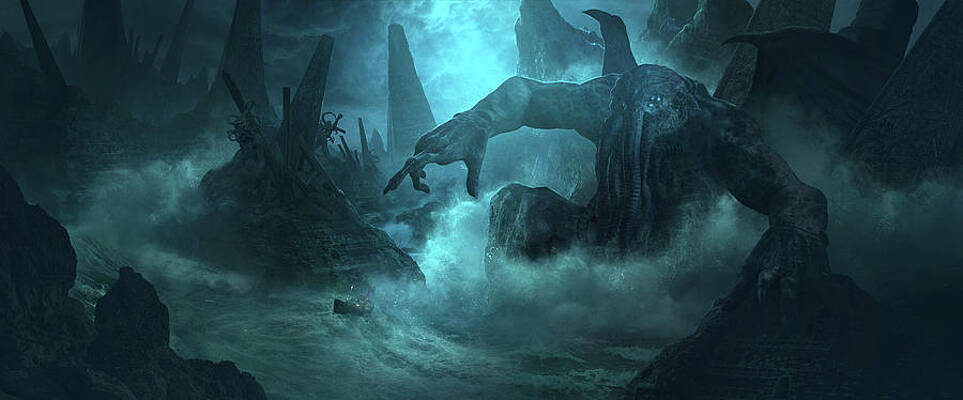 Wall Art - Digital Art - Cthulhu by Guillem H Pongiluppi