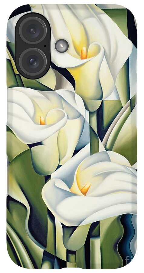 iPhone Case - Cubist lilies by Catherine Abel