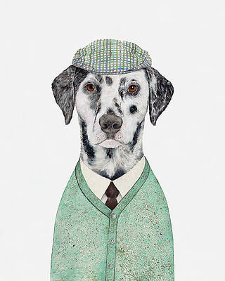 Wall Art - Painting - Dalmatian Mint by Animal Crew