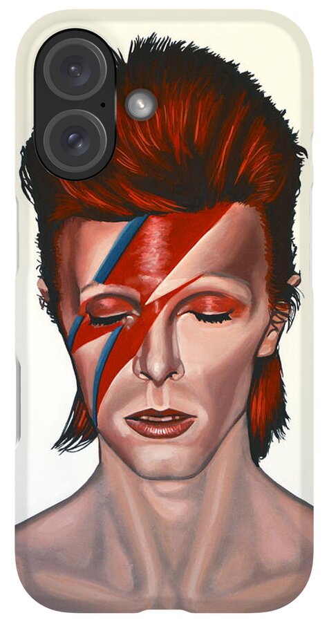 iPhone Case - David Bowie Aladdin Sane by Paul Meijering