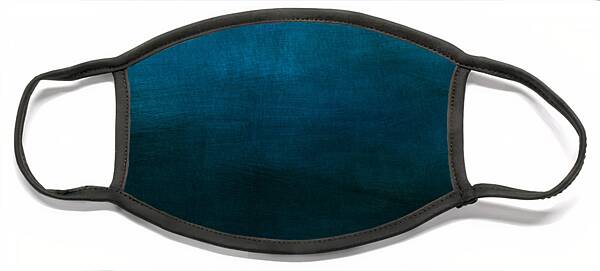 Deep Blue Mood- Abstract Art By Linda Woods Face Mask