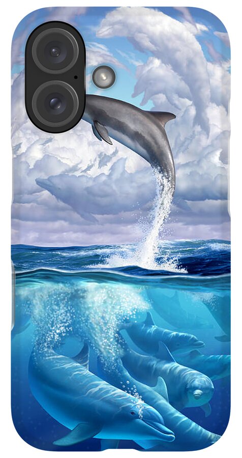 iPhone Case - Dolphonic Symphony by Jerry LoFaro