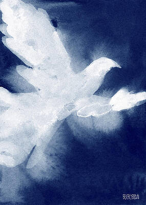Wall Art - Painting - Dove Watercolor Painting of Birds by Beverly Brown
