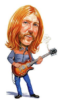 Wall Art - Painting - Duane Allman by Art