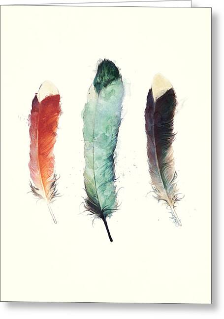 Feathers Greeting Card