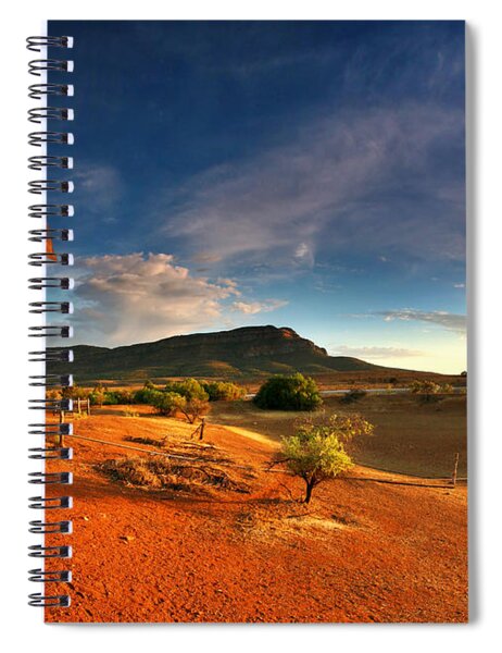 First Light On Wilpena Pound Spiral Notebook