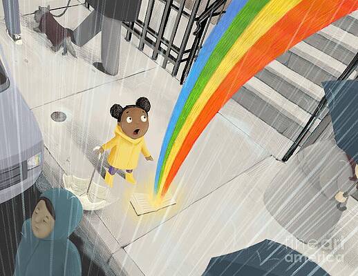 Wall Art - Digital Art - Follow Your Rainbow by Michael Ciccotello