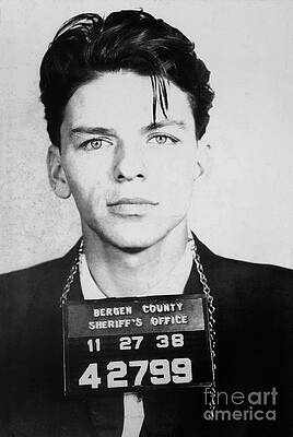 Wall Art - Photograph - Frank Sinatra Mugshot by Jon Neidert