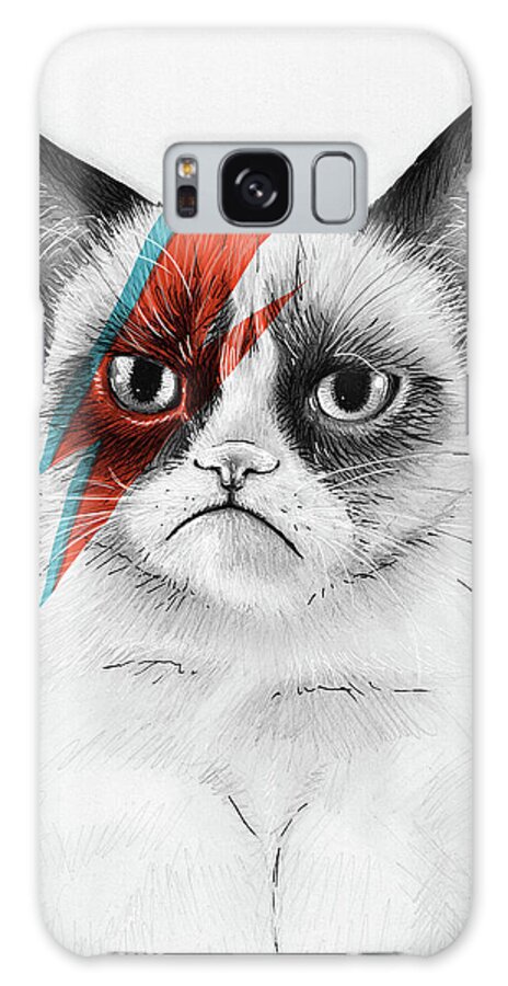 Galaxy Case - Grumpy Cat as David Bowie by Olga Shvartsur
