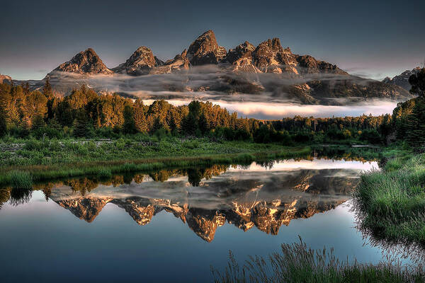 Wall Art - Photograph - Hazy Reflections at Scwabacher Landing by Ryan Smith