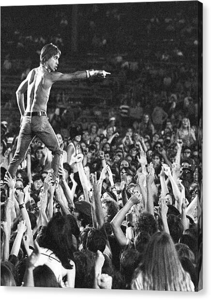 Iggy Pop Live Canvas Print