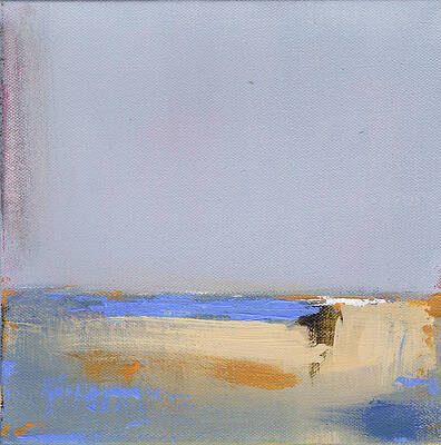 Wall Art - Painting - January Harbor - Abstract Beach Landscape by Jacquie Gouveia