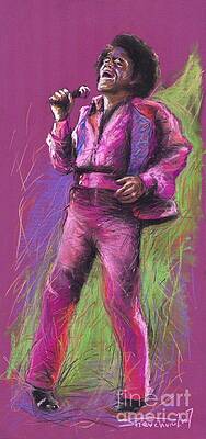 Wall Art - Painting - Jazz James Brown by Yuriy Shevchuk