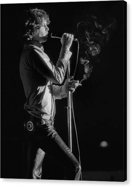 Jim Morrison Live Canvas Print