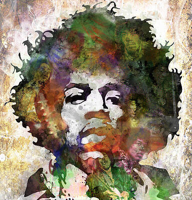 Wall Art - Painting - Jimi Hendrix by Bobby Zeik