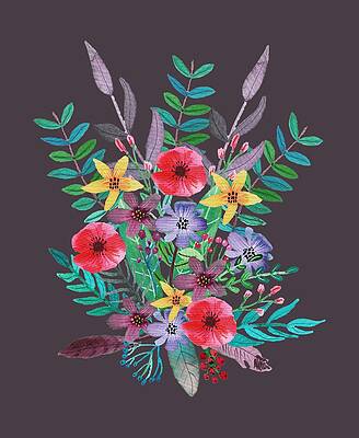 Wall Art - Painting - Just Flora II by Amanda Jane