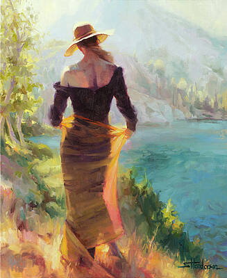 Wall Art - Painting - Lady of the Lake by Steve Henderson
