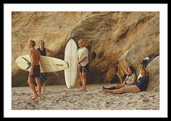 Laguna Beach Surfers Framed Print