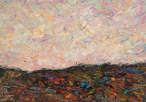 Wall Art - Painting - Land and Sky by James W Johnson