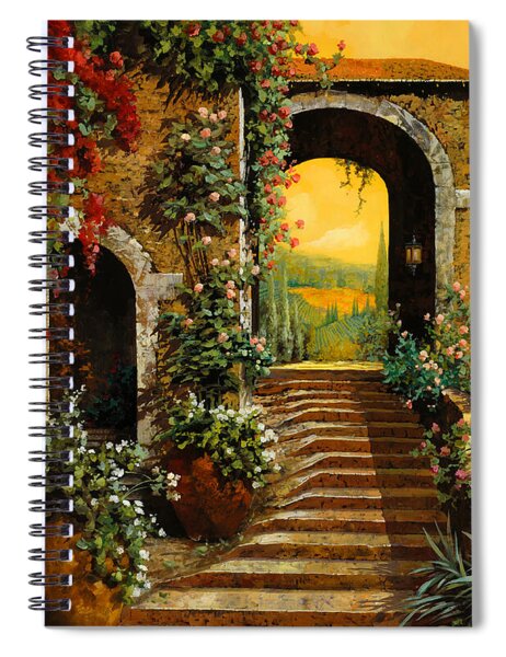 Le Scale E Il Cielo Giallo Spiral Notebook