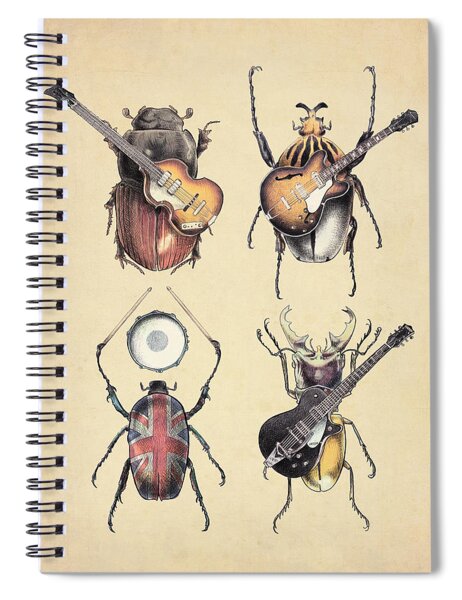 Meet The Beetles Spiral Notebook