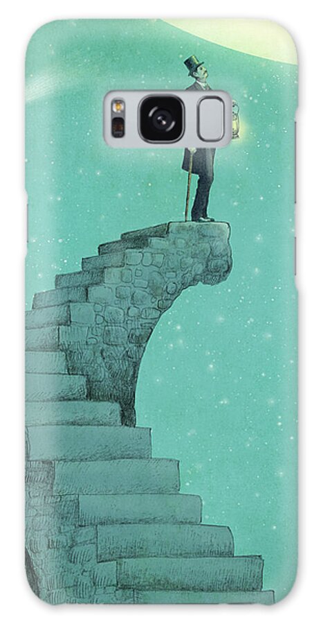 Galaxy Case - Moon Steps by Eric Fan