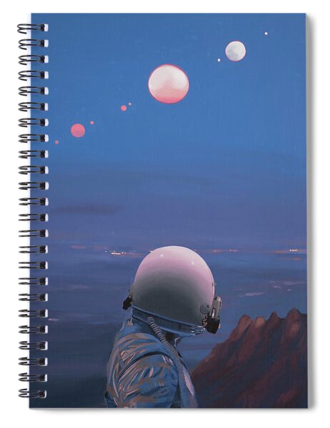 Moons Spiral Notebook