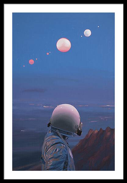 Moons Framed Print